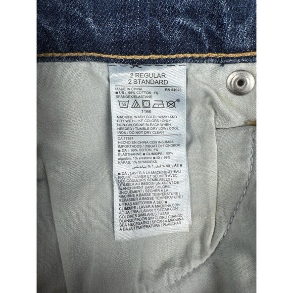 Old Navy Women’s Flare Jeans‎ Size 2 Mid Rise Stretch Blue Raw Hem 25.5” Inseam - Picture 7 of 12